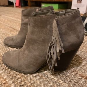 Fringe ankle Bootie